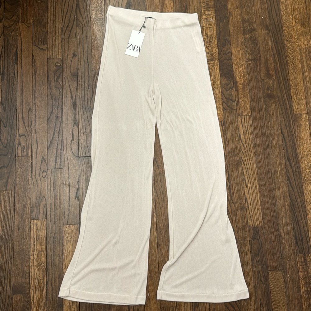 Zara Lounge Beach Pants L NWT